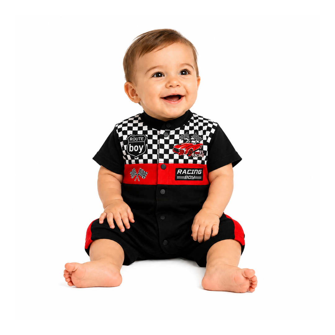 Baby Racing Romper